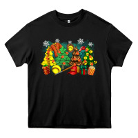 Black christmas trees with softball Heavy Core Tee - Zillion Design Studio