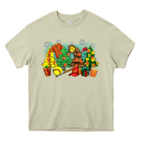Mossy christmas trees with softball Heavy Core Tee - Zillion Design Studio