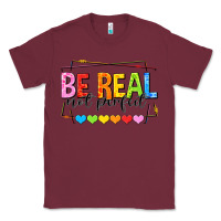 Burgundy be real not perfect Classic Tee - NancyCooperArtShop