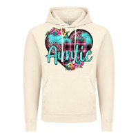Vintage Artic auntie leopard turquoise heart Vintage Hoodie - JahusDesignShop