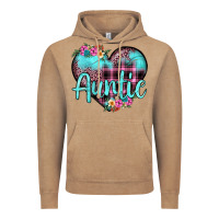 Vintage Coffee auntie leopard turquoise heart Vintage Hoodie - JahusDesignShop
