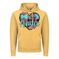 Auntie Leopard Turquoise Heart Vintage Hoodie | Teevron