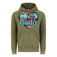 Vintage Olive auntie leopard turquoise heart Vintage Hoodie - JahusDesignShop