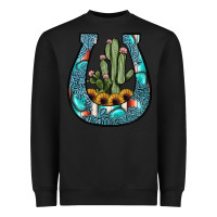 Black cactus horseshoe Heavyweight Sweatshirt - JahusDesignShop