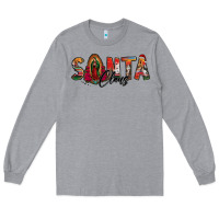 Heather Grey santa claus lady of guadalupe Long Sleeve Tee - Jasminsmagicworld