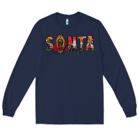 Navy santa claus lady of guadalupe Long Sleeve Tee - Jasminsmagicworld