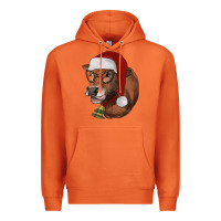 Carrot christmas glasses heifer Premium Hoodie - RanaPortraitStore