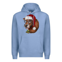 Colony Blue christmas glasses heifer Premium Hoodie - RanaPortraitStore