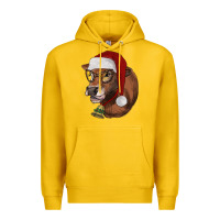 Lemon christmas glasses heifer Premium Hoodie - RanaPortraitStore