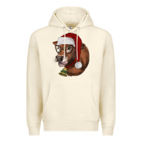 Sandshell christmas glasses heifer Premium Hoodie - RanaPortraitStore
