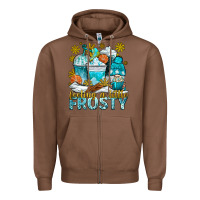Chestnut feeling a little frosty coffee cups Zipper Hoodie - NancyCooperArtShop