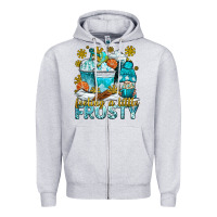 Feeling A Little Frosty Coffee Cups Zipper Hoodie | Teevron