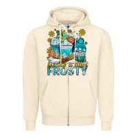 Sandshell feeling a little frosty coffee cups Zipper Hoodie - NancyCooperArtShop