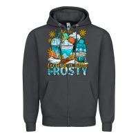Smoke feeling a little frosty coffee cups Zipper Hoodie - NancyCooperArtShop