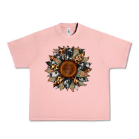 Salmon cowhide leopard aztec sunflower Urban Heavy Tee - Artiststas