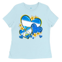 Baby Blue nicaragua hearts Ladies Tee - texasbilliewilder