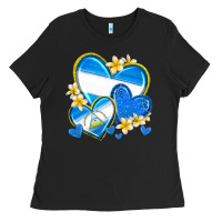 Black nicaragua hearts Ladies Tee - texasbilliewilder