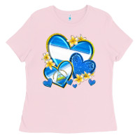 Bubblegum Pink nicaragua hearts Ladies Tee - texasbilliewilder