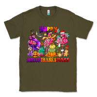 Army Green Happy Hallo Thanks Mas Classic Tee - CowhideDigitalArt