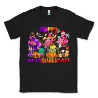 Black Happy Hallo Thanks Mas Classic Tee - CowhideDigitalArt