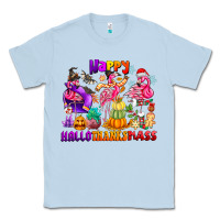 Dusty Blue Happy Hallo Thanks Mas Classic Tee - CowhideDigitalArt