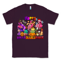 Plum Happy Hallo Thanks Mas Classic Tee - CowhideDigitalArt