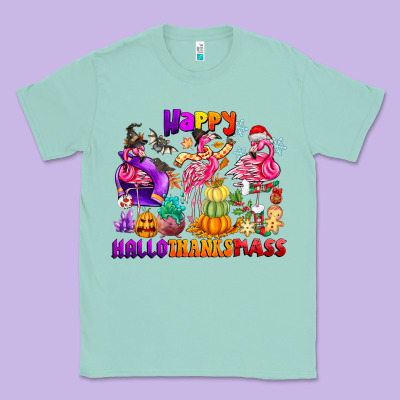 Happy Hallo Thanks Mas Classic Tee Designed By Cowhidedigitalart