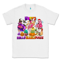 White Happy Hallo Thanks Mas Classic Tee - CowhideDigitalArt