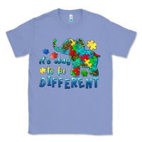 Colony Blue it's okay to be different elephant autism awareness Classic Tee - BarkalooDesign