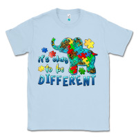 It's Okay To Be Different Elephant Autism Awareness Classic Tee | Teevron
