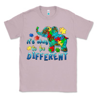 Lilac it's okay to be different elephant autism awareness Classic Tee - BarkalooDesign