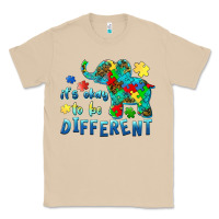 Mushroom it's okay to be different elephant autism awareness Classic Tee - BarkalooDesign
