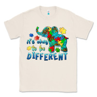 Natural it's okay to be different elephant autism awareness Classic Tee - BarkalooDesign