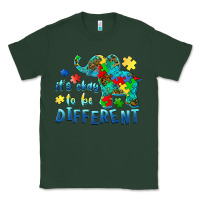 Sports Green it's okay to be different elephant autism awareness Classic Tee - BarkalooDesign
