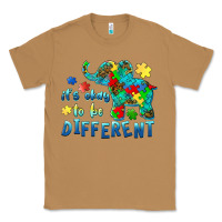 Toasted Coconut it's okay to be different elephant autism awareness Classic Tee - BarkalooDesign