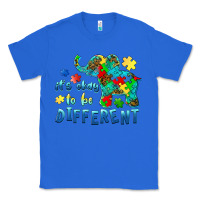 True Royal it's okay to be different elephant autism awareness Classic Tee - BarkalooDesign