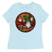 Gnome Truck Christmas Ladies Tee | Teevron