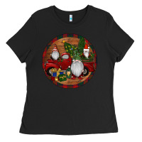 Black Gnome Truck Christmas Ladies Tee - RanaPortraitStore