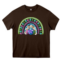 Chocolate Brown easter rainbow Heavy Core Tee - RanaPortraitStore