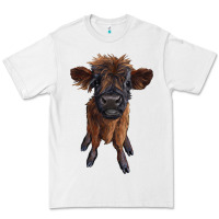 White highland cow calf Premium Tee - RanaPortraitStore
