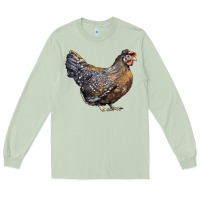 Matcha Cream Legbar Chicken Long Sleeve Tee - LillyAllenDesigns