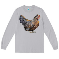 Moon Dust Cream Legbar Chicken Long Sleeve Tee - LillyAllenDesigns