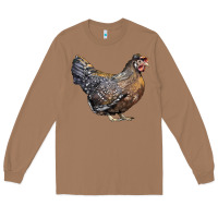 Toasted Coconut Cream Legbar Chicken Long Sleeve Tee - LillyAllenDesigns