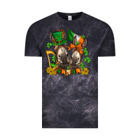 Cloud Black st patricks donkeys with  shamrocks Vintage Tee - AdoDesignShop