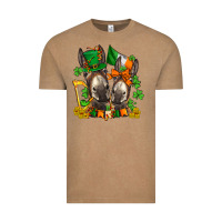 Vintage Coffee st patricks donkeys with  shamrocks Vintage Tee - AdoDesignShop