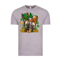 Vintage Zinc st patricks donkeys with  shamrocks Vintage Tee - AdoDesignShop