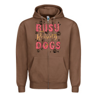 Chestnut busy raising dogs Zipper Hoodie - MaliasSmallBusiness
