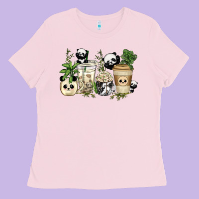 Ladies Tee panda coffee cups