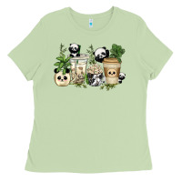 Matcha panda coffee cups Ladies Tee - texasbilliewilder