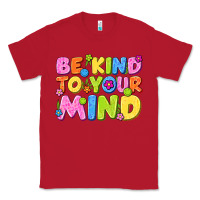 Red be kind to your mind Classic Tee - NancyCooperArtShop